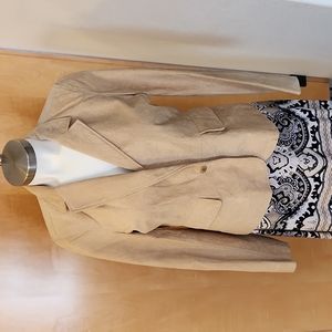 NWT Liz Clairborne suede embossed blazer